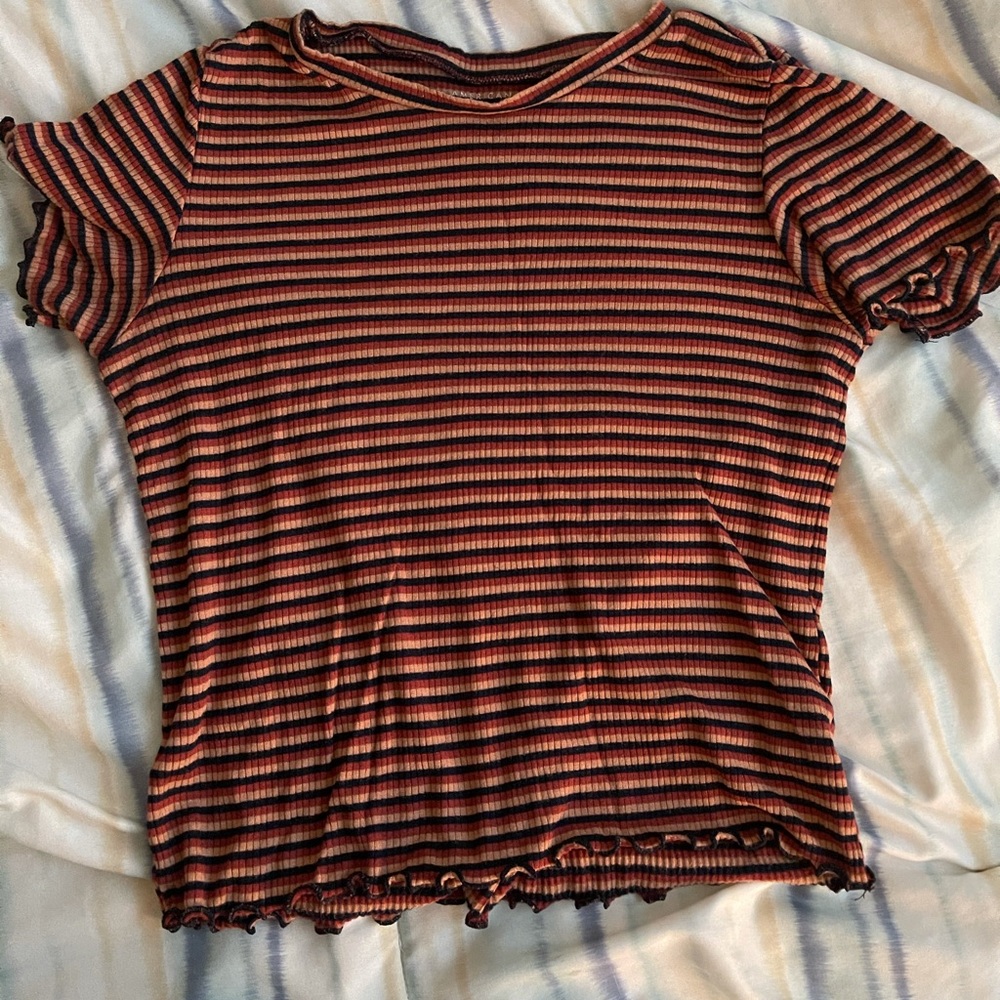 Striped American eagle shirt